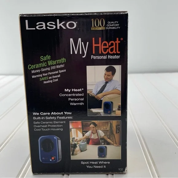 Lasko My Heat Personal Ceramic Space Heater With Overheat Protection Blue 200 W - Picture 3 of 10
